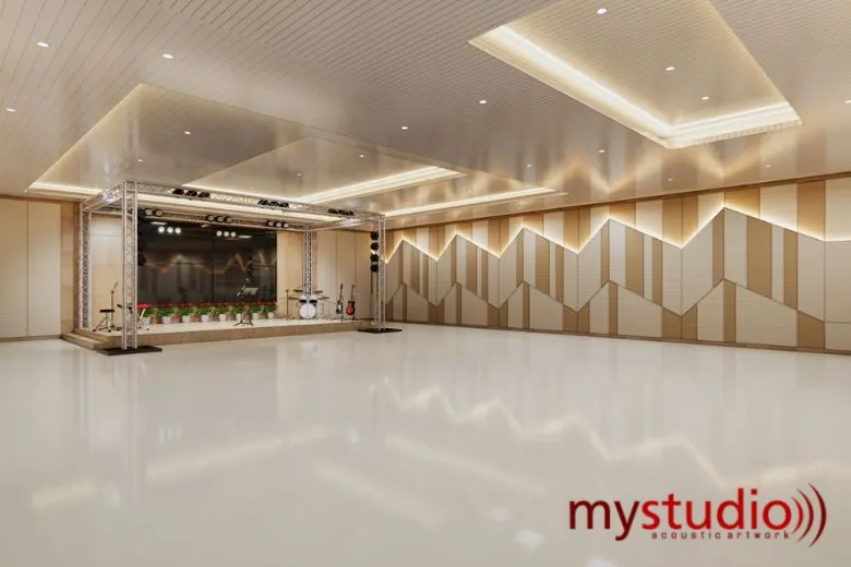 Padded Wall Panel Gereja Rumah Allah Kudus Jawa Tengah | Interior Akustik Gereja