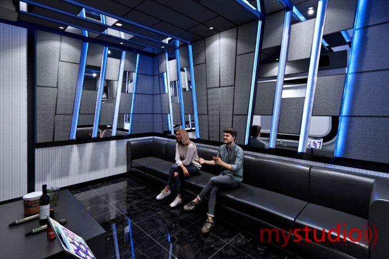 Ruang Karaoke VIP Ibu Stevy Banyumas | Jasa Pembuatan Ruang Karaoke Komersil 